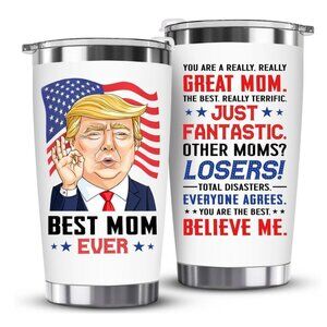 ZAGKOO Funny Moms White Tumbler 20 Oz